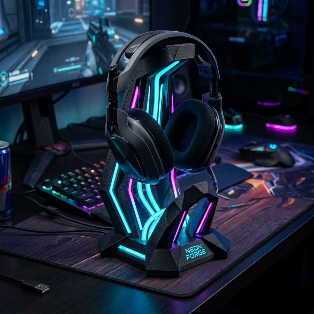 Cyberpunk Headphone Stand