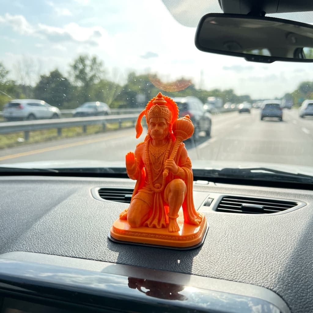 Hanuman Ji Car Dashboard Idol