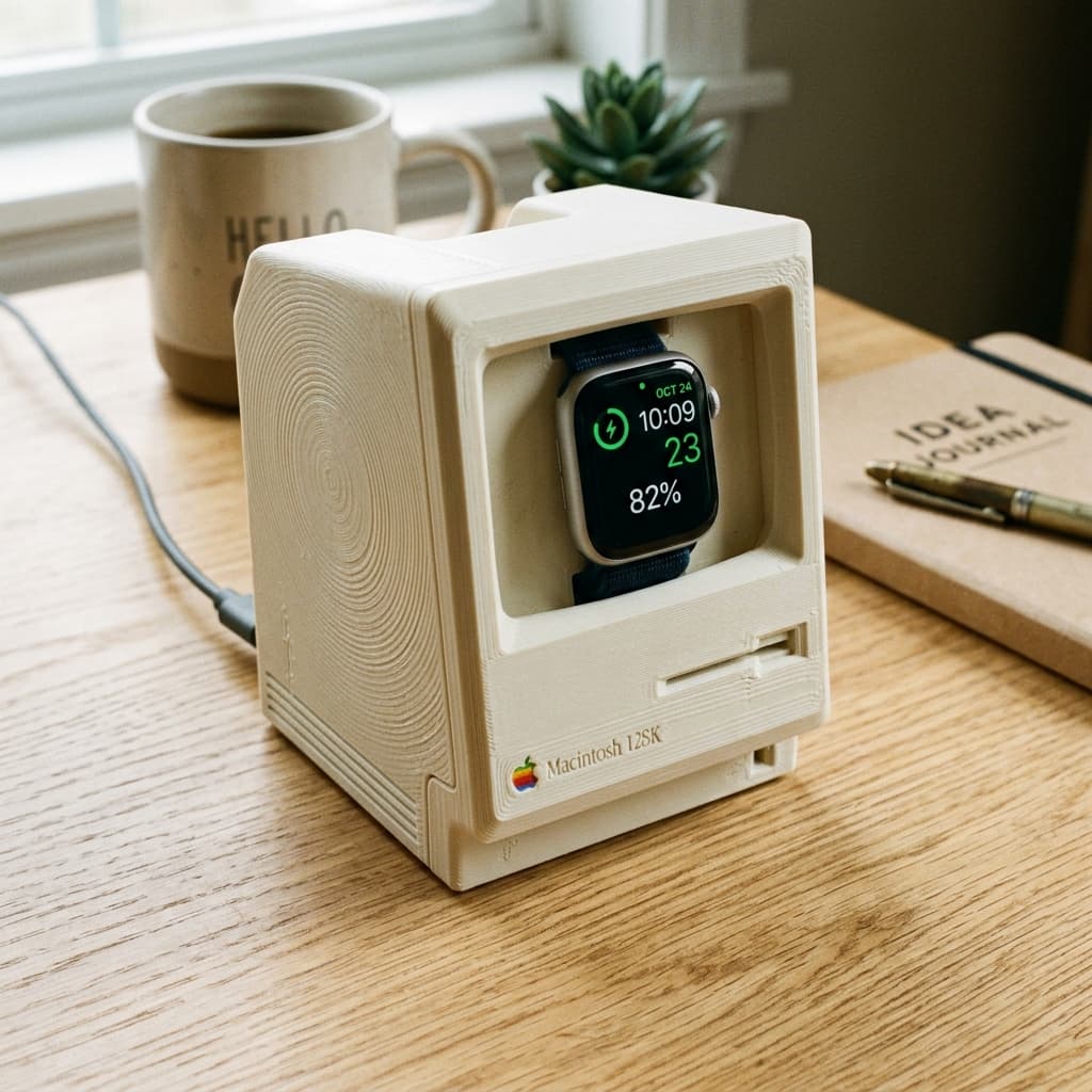 Retro Macintosh Apple Watch Dock