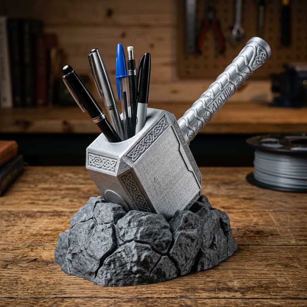 Thor's Hammer (Mjolnir) Pen Holder
